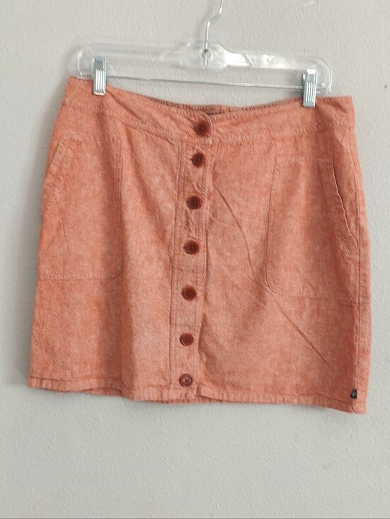 United By Blue Dresses & Skirts - United By Blue Hemp Cotton Blend Mini Orange Skirt Medium Sustainable Granola